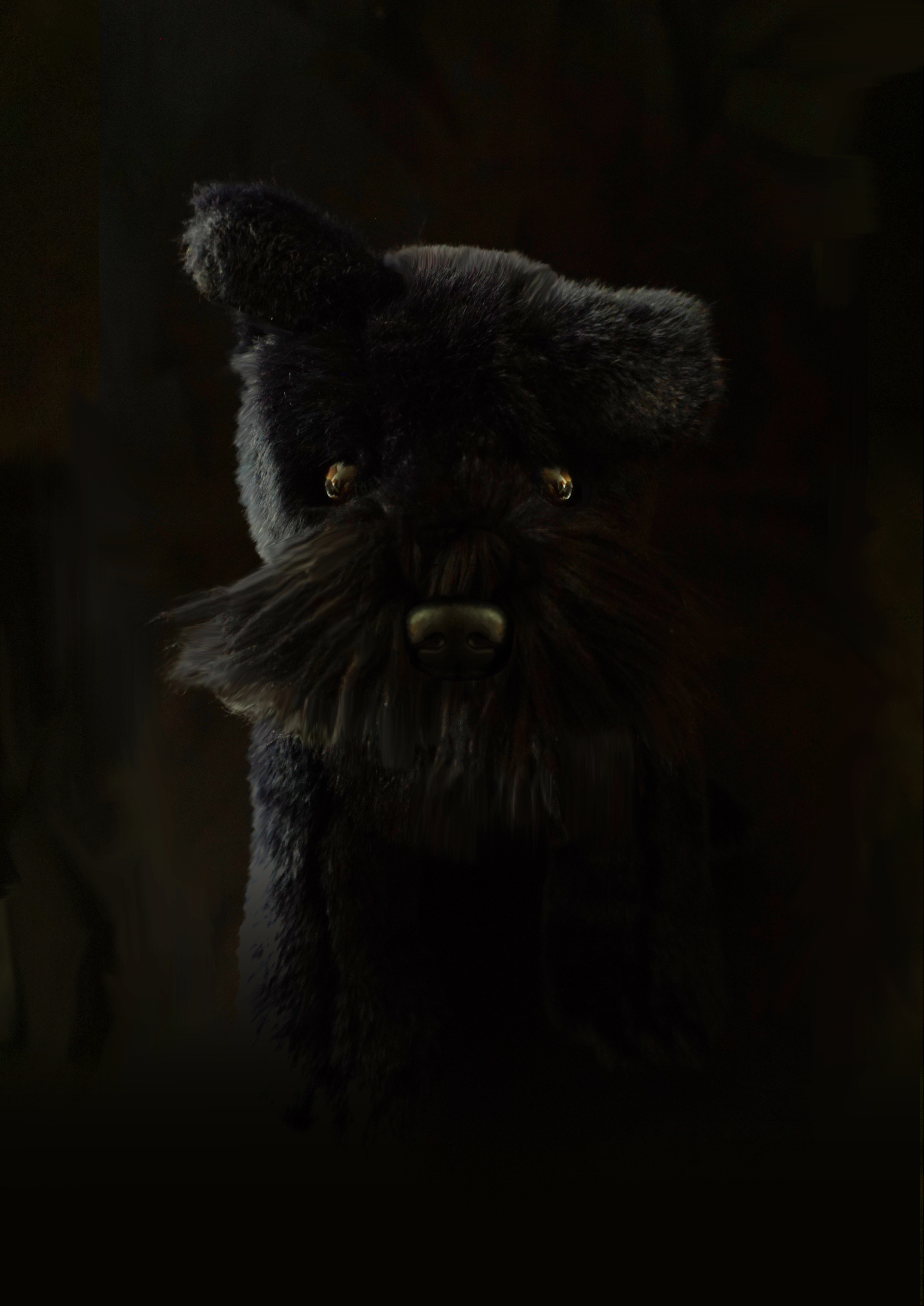 Superstition III - Dog Artwork by Winsome Yuen